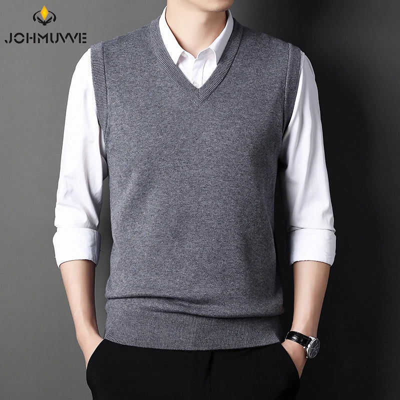 Men's V-Neck Knit Vest