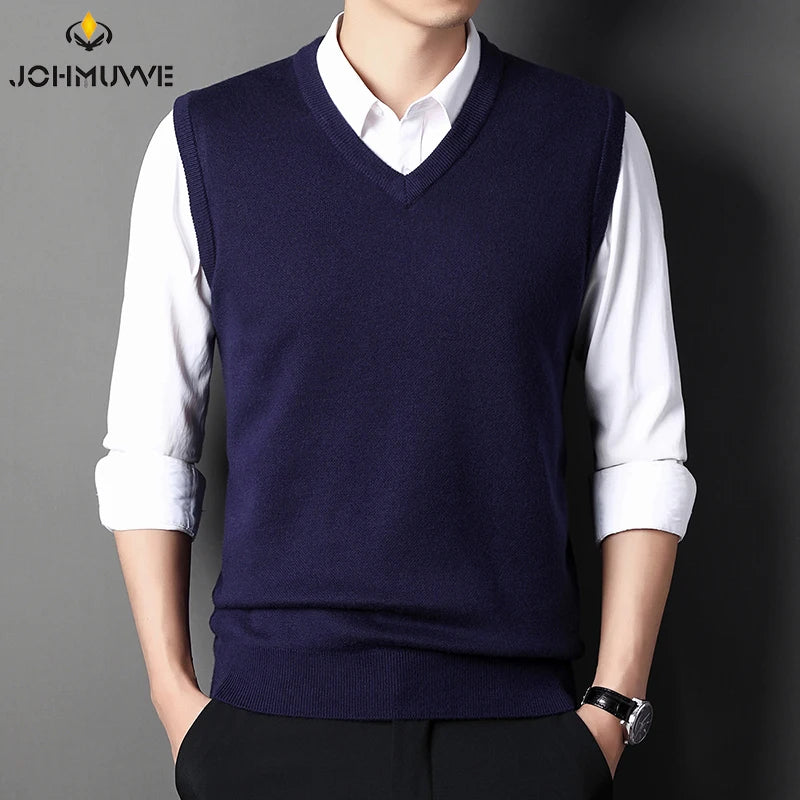 Men's V-Neck Knit Vest